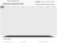 Tablet Screenshot of bayntonlawoffice.com